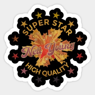 SUPER STAR - Neil Young Sticker